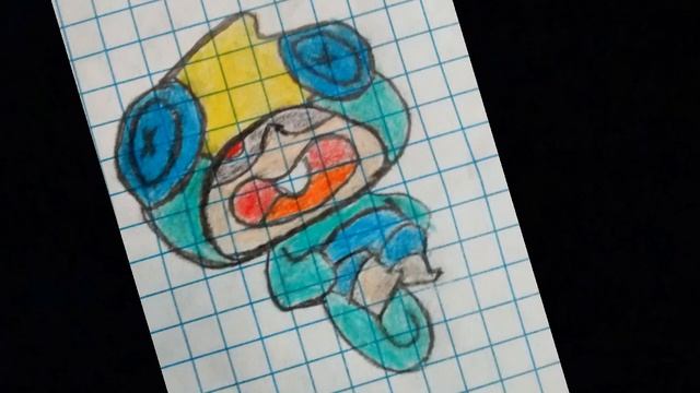 РИСУЕМ ЛЕОНА ИЗ BRAWL STARS НА БУМАГЕ !!! смотреть онлайн