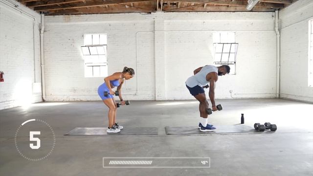 25 Minute Full Body Dumbbell HIIT Workout [ Burn Fat // Build Muscle ] смотреть онлайн