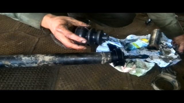 Хонда HRV 1999 г  Замена подвесного подшибника