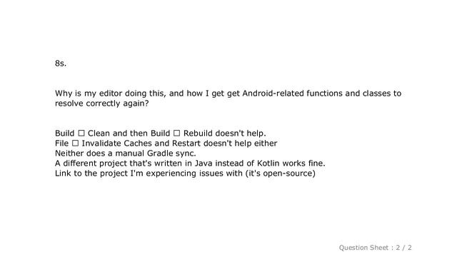 Android : Android Studio 3.1: Erroneous unresolved references in editor смотреть онлайн