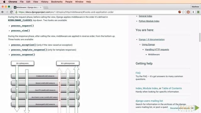 Mastering Django Web Development: What Is Middleware? | packtpub.com смотреть онлайн