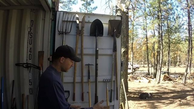 Storage Container Shed Organization Part 1