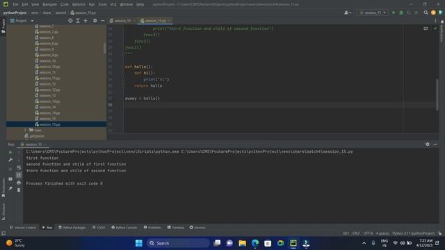 Session-15 - Decorators, Generators #PythonTutorials #PythonCourse #decorators #generators смотреть онлайн