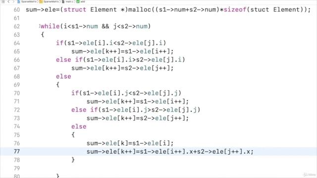 6 Let's Code to Add Sparse Matrix смотреть онлайн