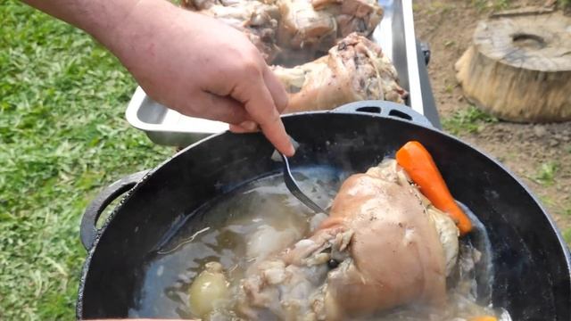 Рецепт домашней, натуральной, мясной закуски | Готовим вкусную ветчину. смотреть онлайн