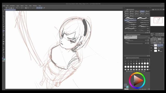 Gesture Sketch Daily: Day 170 // U WANNA FIGHT PUNK смотреть онлайн