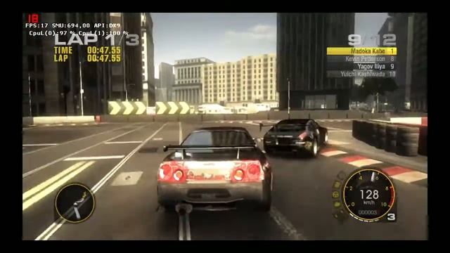 Grid Gameplay on Acer Aspire One 522 AMD C-60 APU Radeon HD6290 смотреть онлайн