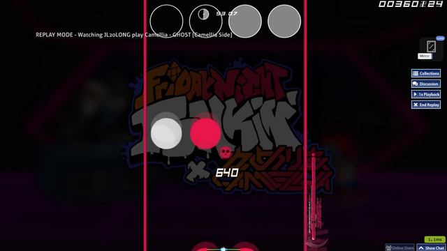 OSU!MANIA Camellia - GHOST [4K] Camellia Side 1923x Combo 95,11 S