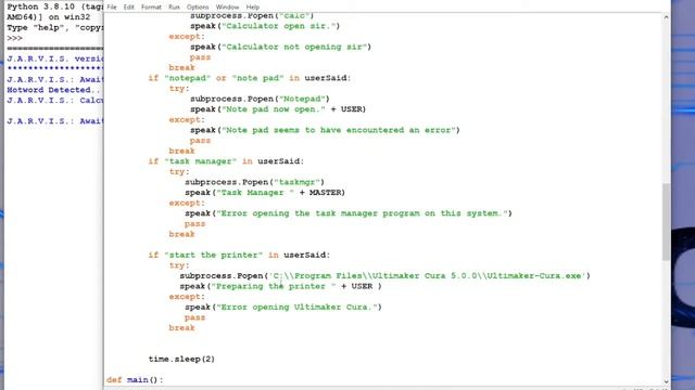 Python Jarvis: Play Music, Open Programs, Open Websites - Tutorial смотреть онлайн