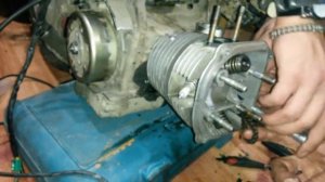 Ремонт двигателя скутера 157QMJ Jialing martian 150cc