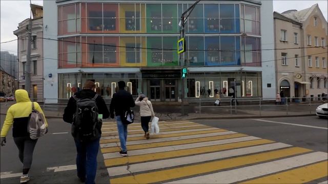 Москва. Прогулка по улице Красная Пресня (Krasnaya Presnya St) 12.11.2020 смотреть онлайн