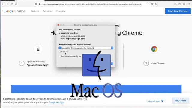 1A - Installing Google Chrome - Mac OS смотреть онлайн