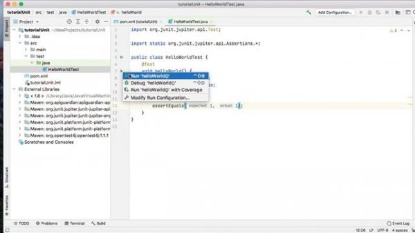 Unit Test with JUnit - Tutorial 1