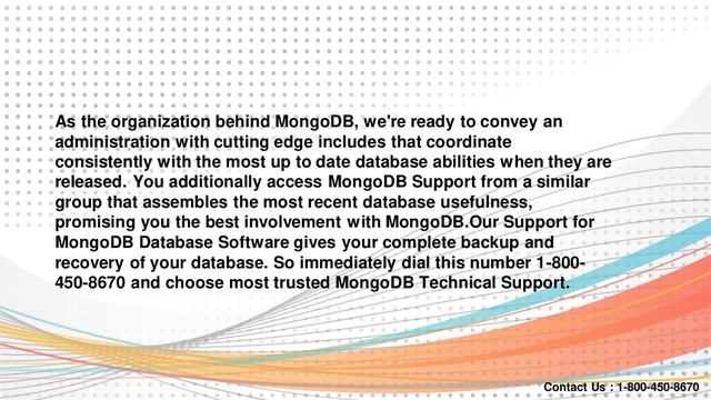 Run smoothly your MongoDB with Cognegic’s MongoDB Customer Support USA смотреть онлайн