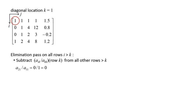 Numerical Modeling: Topic 1.5 - Gaussian elimination with partial pivoting смотреть онлайн