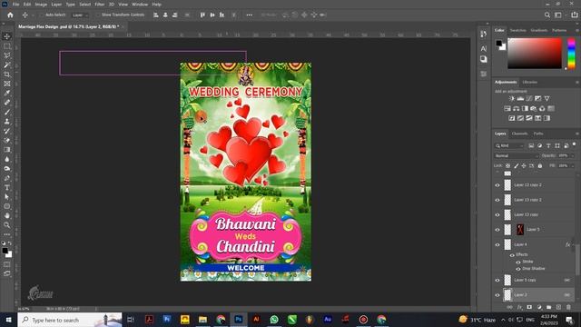 Marriage Flex Banner Design | Free PSD File | Its PS Design | Photoshop Tutorial | 2023 смотреть онлайн