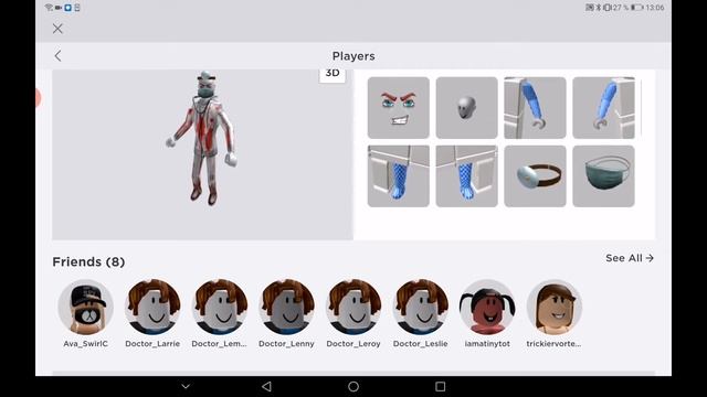 СМОТРИМ АКК ДОКТОРА ЛУИ В ROBLOX смотреть онлайн