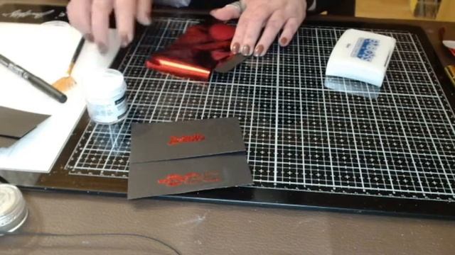 Тест Пудра для фольгирования скрап покупки / скрапбукинг