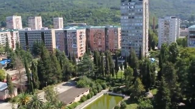 Абхазия Гагра Пансионат Энергетик 2013. gagra (city/town/village) смотреть онлайн