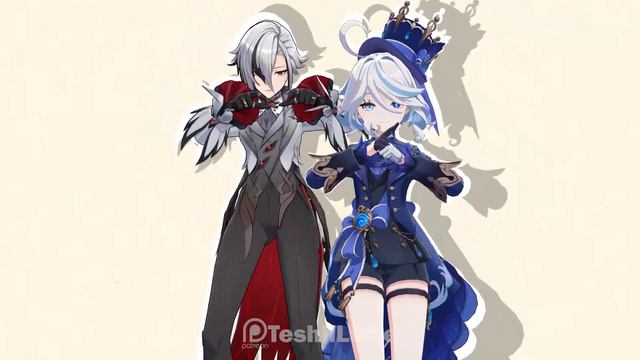 Furina and Arlecchino Ichi Ny San Nya Arigato смотреть онлайн