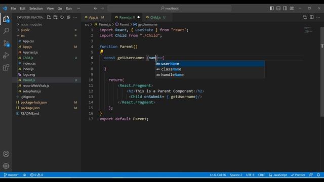 Pass Data From Child to Parent Component in React JS смотреть онлайн