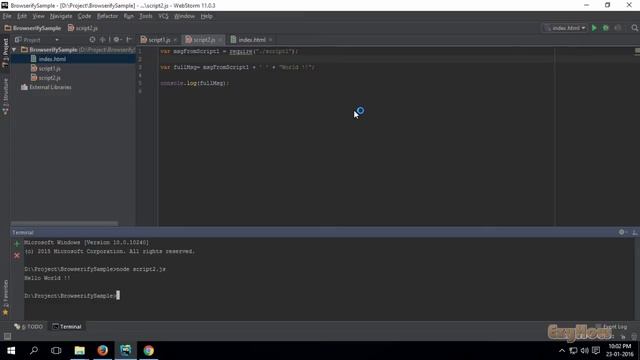 BASIC USAGE OF BROWSERIFY | WHAT BROWSERIFY DOES смотреть онлайн