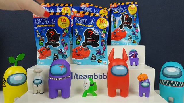 AMONG US SERIES 2! SUS CrewMate Mini Figures Unboxing Gamer Collectibles Impostor смотреть онлайн