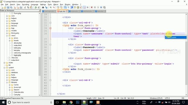 CodeIgniter Login Tutorial (Tamil) - PART - IV (CH -1) смотреть онлайн