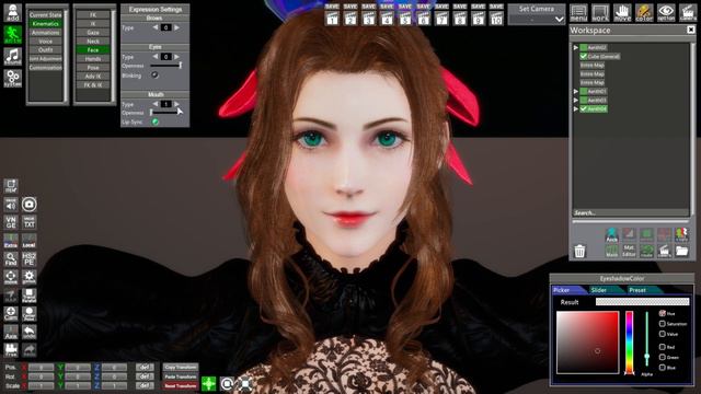 HS2 [DBLin] FF7R Aerith Head Mod