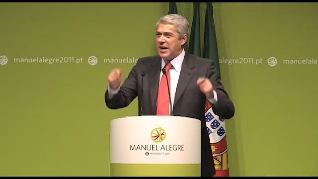 Socrates manifesta o apoio do PS a Manuel Alegre em Castelo Branco смотреть онлайн