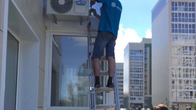 Монтаж кондиционера ROVEX серия RS-09ALS1 в ЖК Южный Бульвар г.Тольятти смотреть онлайн