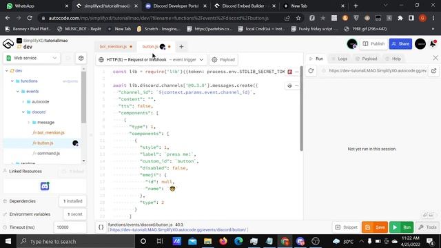 autocode tutorial commands & button interaction смотреть онлайн