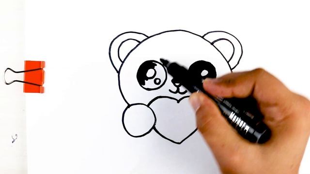 Bolalar uchun oson rasm chizish | Draw a teddy-bear for kids | Рисование медвежонок для детей смотреть онлайн