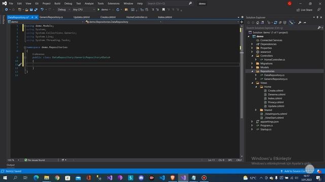 .Net Core 5.0 ile Emlak Sitesi - Entity'e ait Repository Oluşturma смотреть онлайн