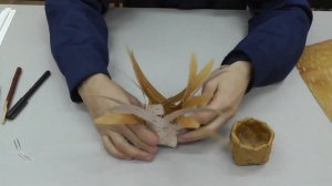 Мастер-класс "Солонка", педагог Андреев Павел Юрьевич, плетение из бересты