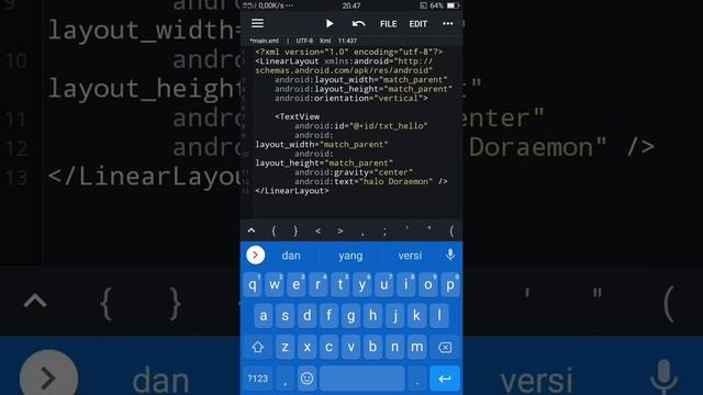 Membuat Apk Dengan Java N ide part1 смотреть онлайн