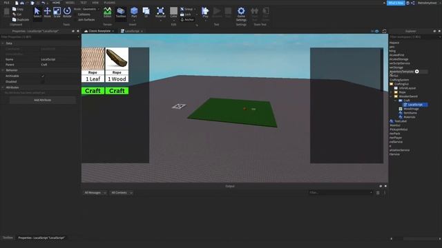 How To Make A Crafting System That Uses Your Inventory In Roblox Studio! смотреть онлайн