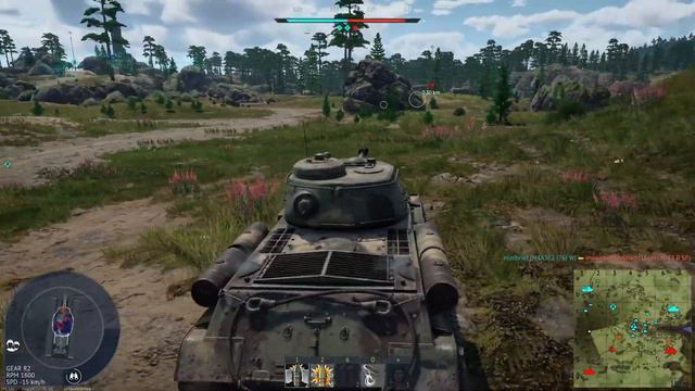 War Thunder IS-2 and IL-10 on Karelia Map - Gameplay смотреть онлайн