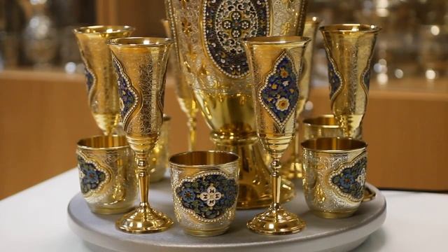 Серебряные изделия с позолотой смотреть онлайн