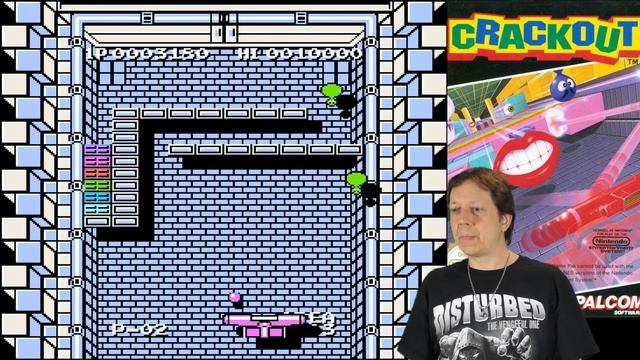 #15 Crackout: Very nice Arkanoid-Style Breakout game for the NES смотреть онлайн