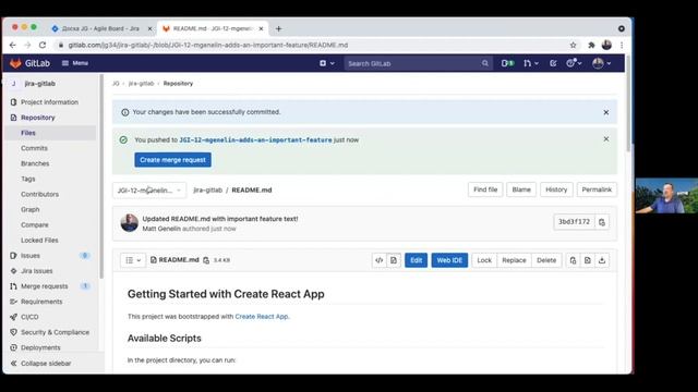 Gitlab+Jira Integration Demo смотреть онлайн