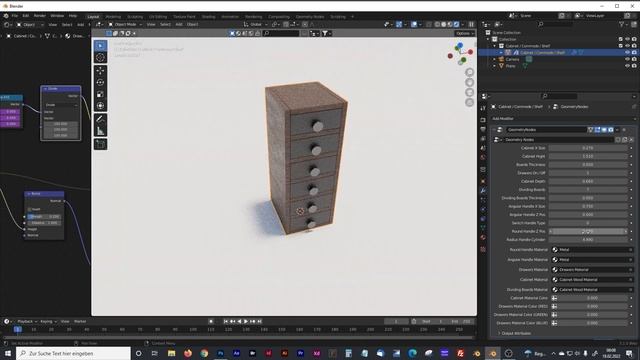 Geometry Nodes - modular furniture / Cabinet / Commode or Shelf смотреть онлайн