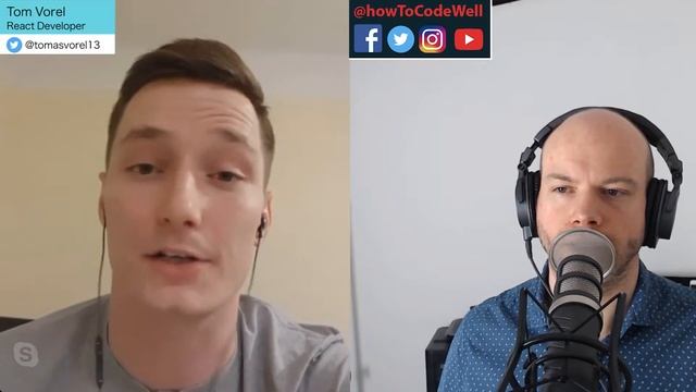 Challenges Of Being A Self Taught React Developer - Tom Vorel - How To Code Well Podcast смотреть онлайн