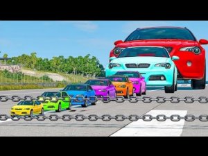 Big & Small Cars vs Mega Ramp In BeamNG Drive мультфильмы#мультики машинки????