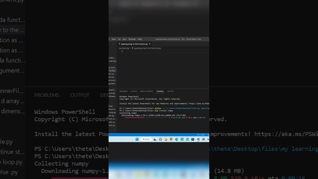 How to use pip install in python let's install numpy using pip #shortvideo #shortvideo #viral смотреть онлайн