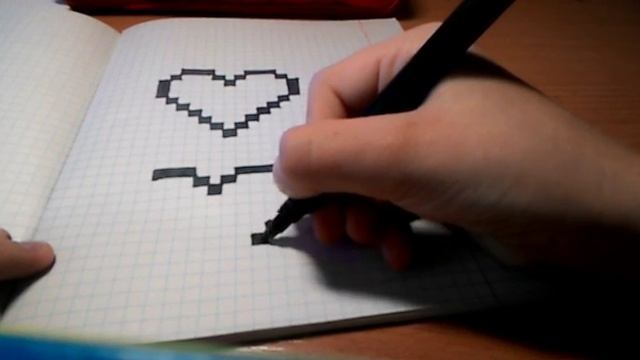 Рисуем по клеточкам/Сердце по клеточкам ♡ смотреть онлайн