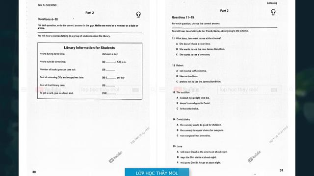 KET Listening 2020 TEST 1 - A2 Key 8 Practice Tests COLLINS with ANSWER KEY смотреть онлайн