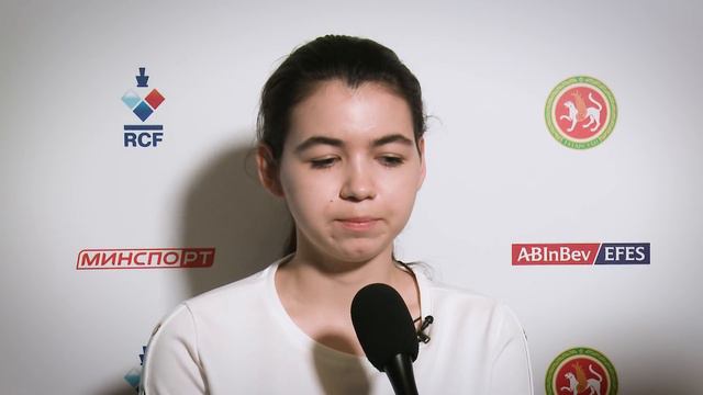 2019 Турнир претенденток. 10 тур. Интервью с Александрой Горячкиной. смотреть онлайн