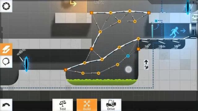 Bridge Constructor Portal Level 10 Walkthrough смотреть онлайн