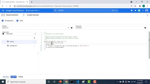 Enviromental Variables in Cloud Function #gcp #cloudfunction #serverless смотреть онлайн